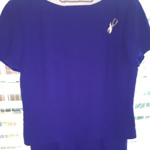 Evan Picone purple work dress